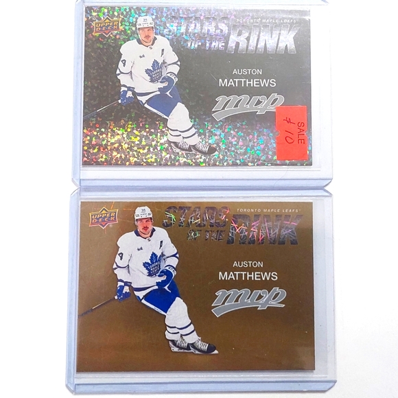 Auston Matthews Toronto Maple Leafs MVP Stars of the Rink 2022/23 Silver & Gold - Picture 1 of 2